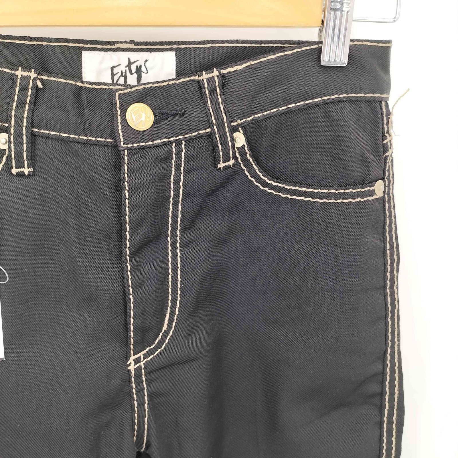 EYTYS(エイティーズ) OREGON CALI ステッチデザイン ジッパーフライ フレアパンツ レディース  25【中古】【ブランド古着バズストア】 エイティーズ EYTYS OREGON CALI ステッチデザイン ジッパーフライ