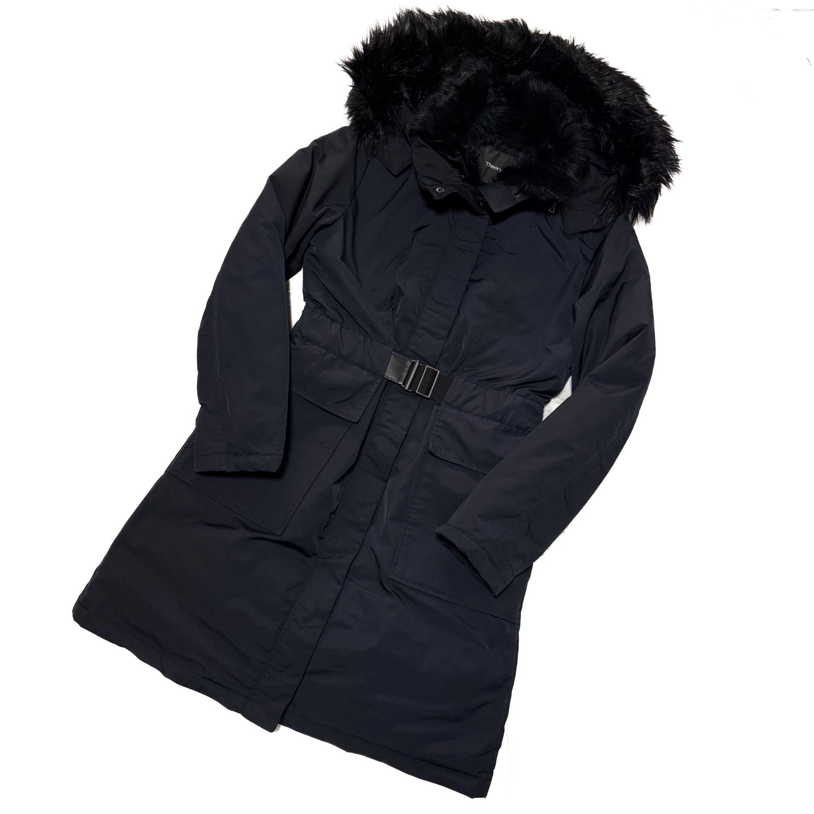 希少【THEORY セオリー 【商品名】ELYONA D MEMORY TWILL /ファー