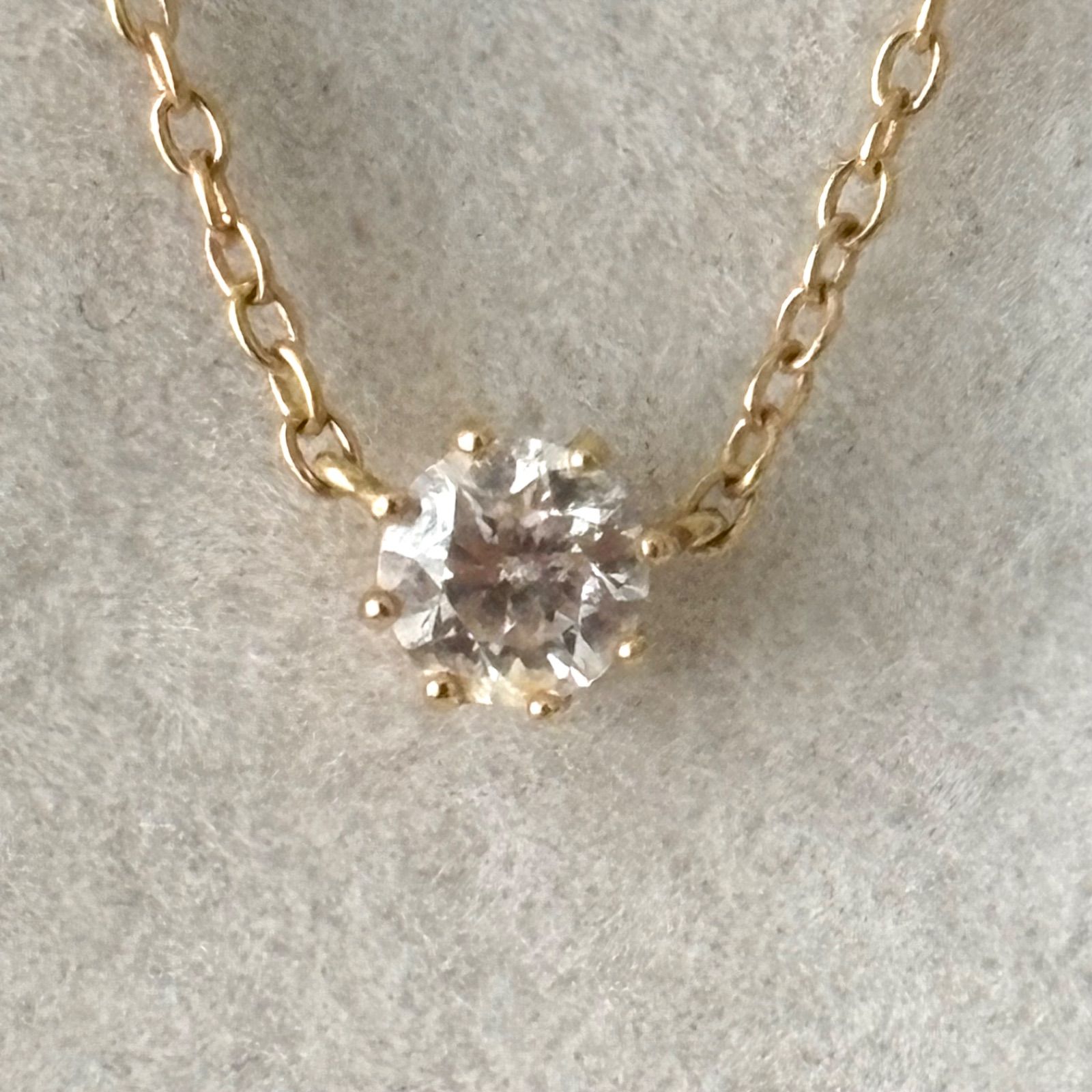 1割引！アーカーソルティアラウンド0.15ct.18kネックレス！販売証明書付 1割引！アーカーソルティアラウンド0.15ct.18kネックレス！販売証明