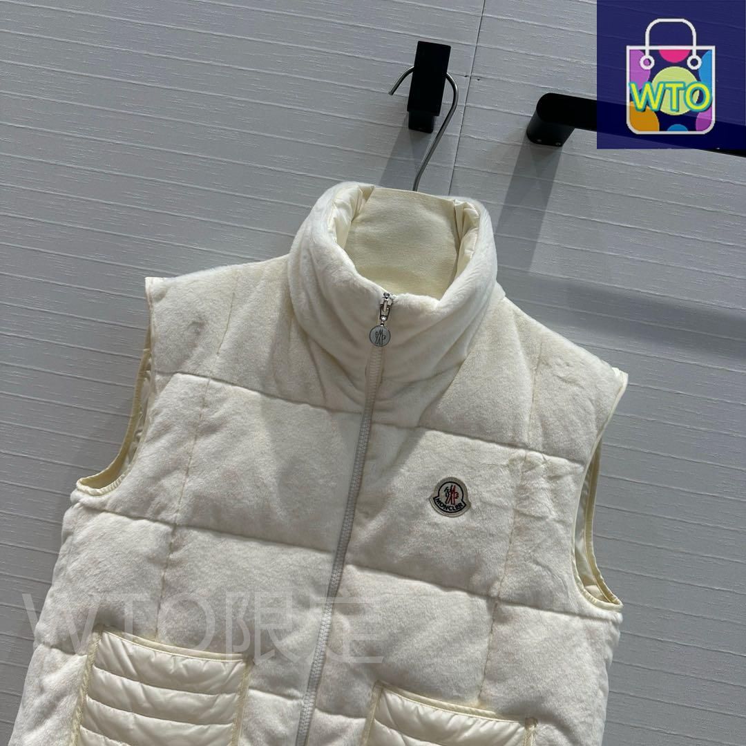 Moncler ホワイト ダウンベスト レディース｜本日限定特価｜新品未使用