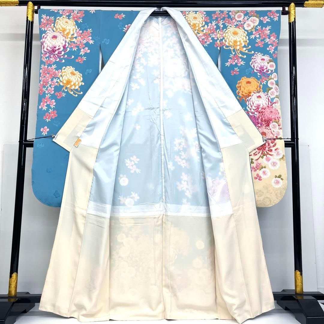 着物と帯 時流】L25896t◇正絹 振袖7点◇必要な物全て揃うセット