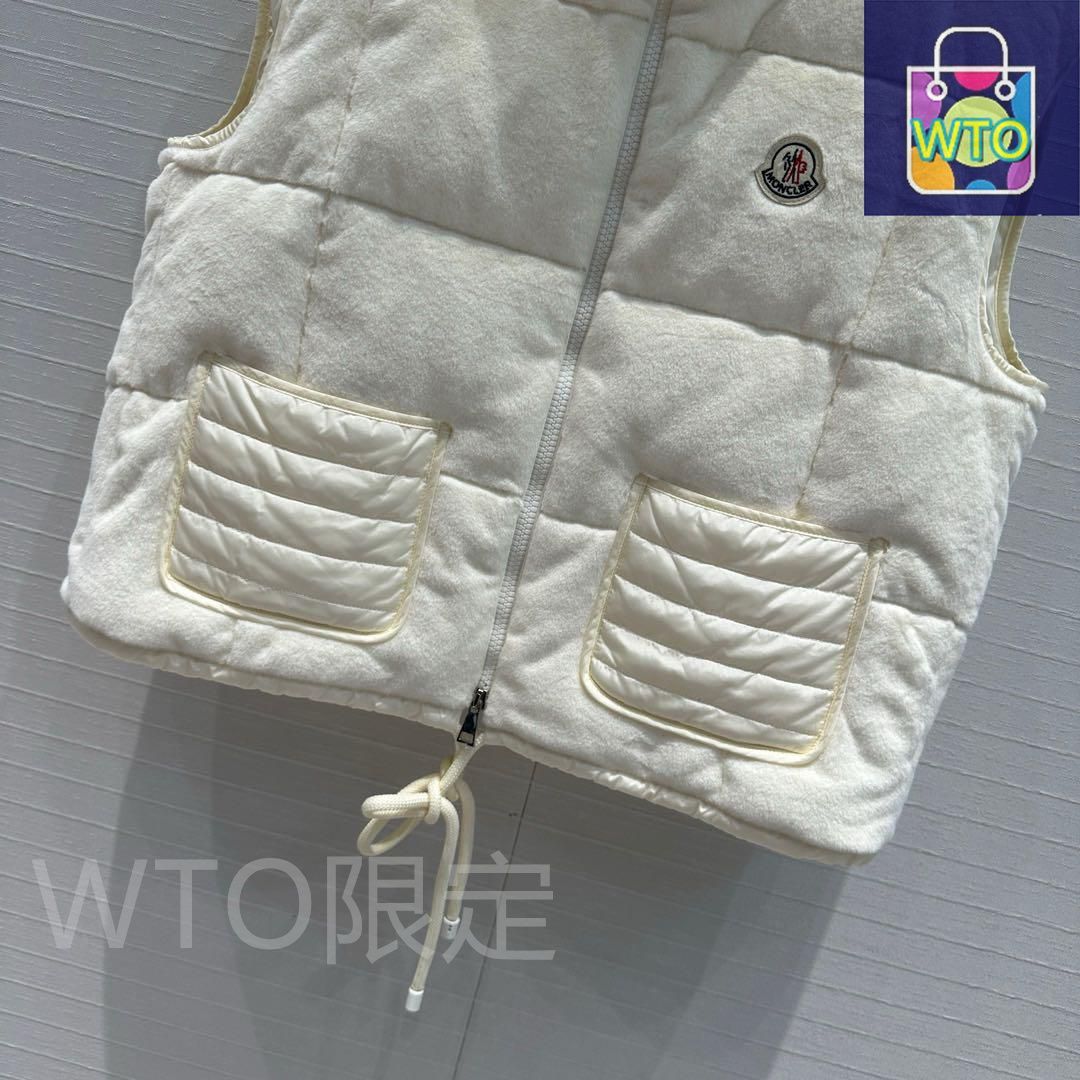 Moncler ホワイト ダウンベスト レディース｜本日限定特価｜新品未使用