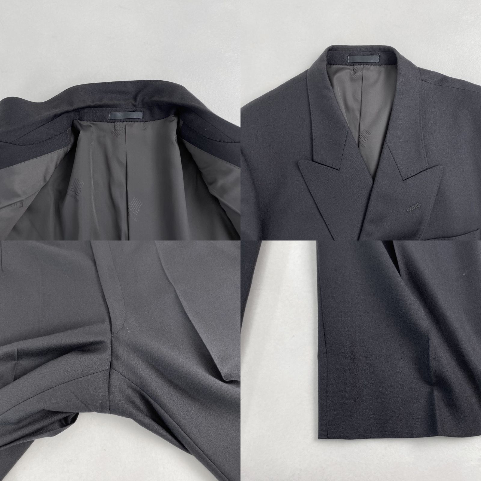 ランバン スーツセットアップ ダブルスーツ LANVIN PARIS グレー L・XL