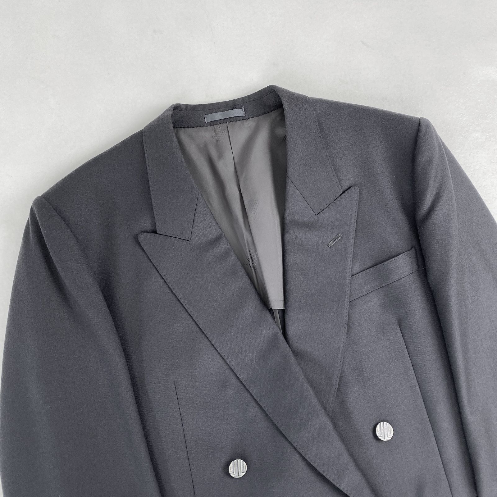 ランバン スーツセットアップ ダブルスーツ LANVIN PARIS グレー L・XL