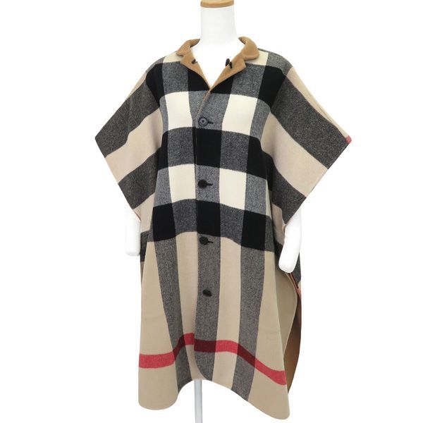 未使用】BURBERRY バーバリー ノバチェック ウール リバーシブル