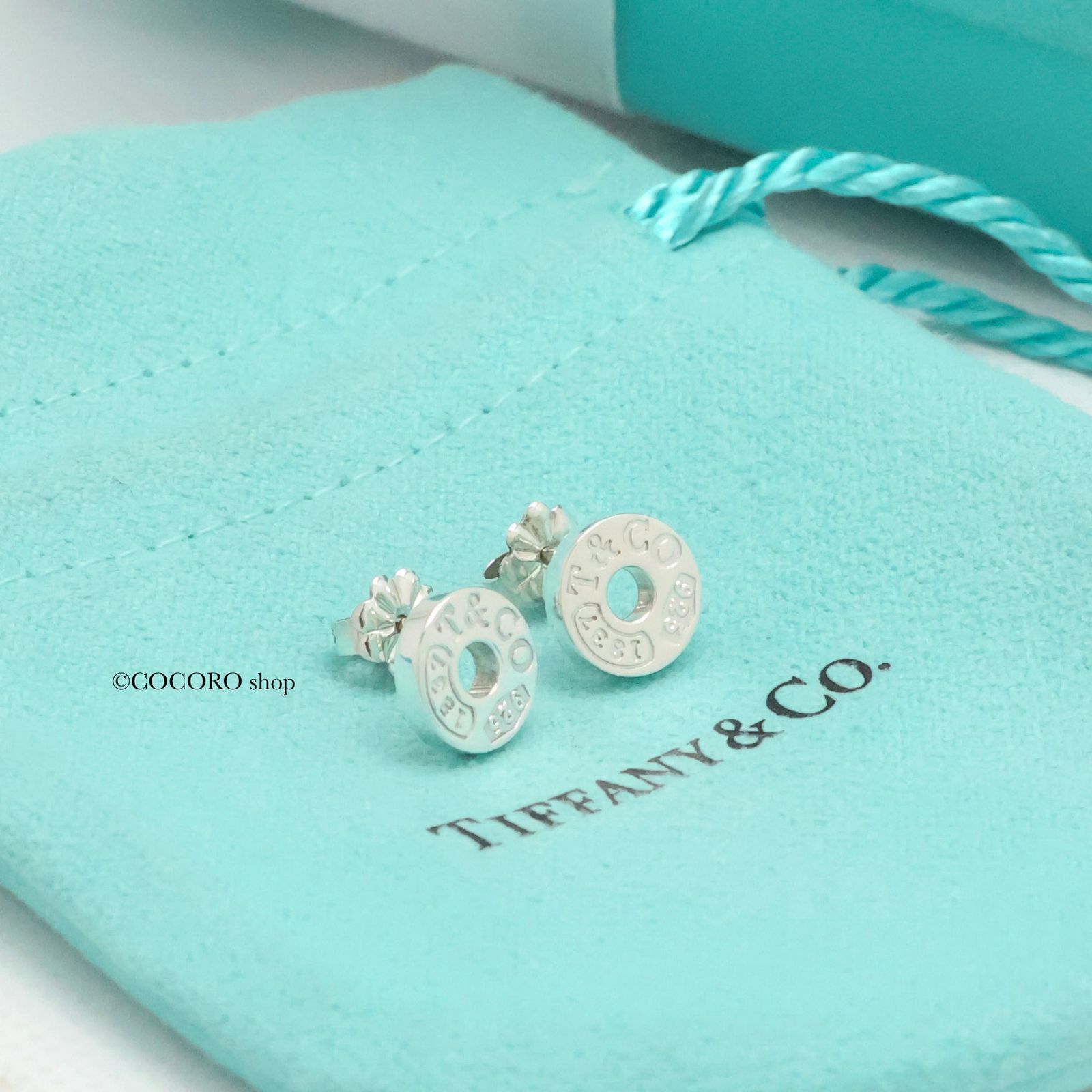 Tiffany & Co. ティファニー サークル 1837 スタッドピアス 美品】ティファニー TIFFANY&Co. 1837 ラウンド サークル スタッド