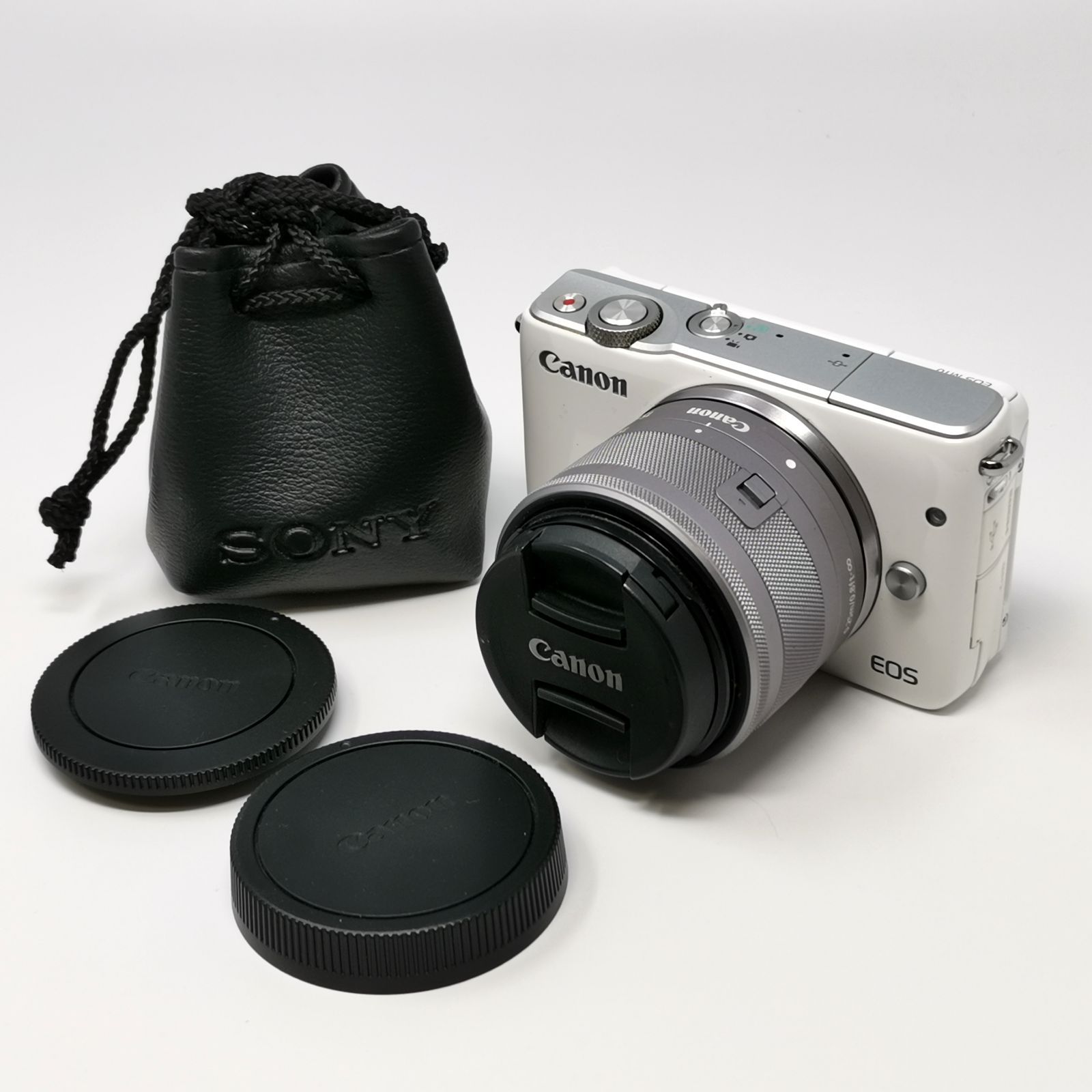 キャノン EOS M10 ホワイト デジカメ レンズキット EF-M15-45 IS STM 
