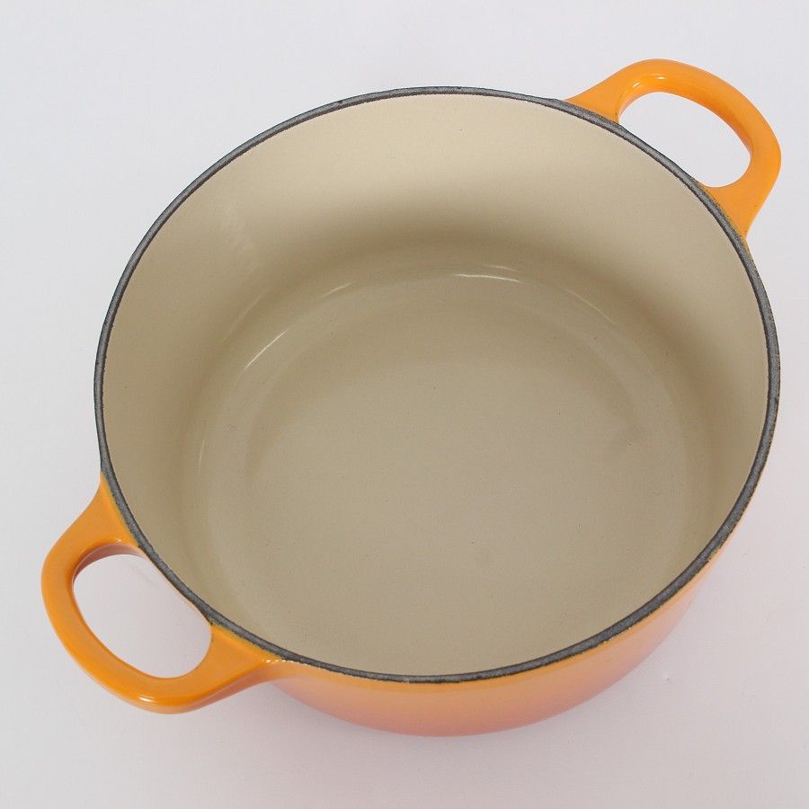 ル・クルーゼ ココット・ロンド 18cm マロニエ 25001-18-35 ホーロー  