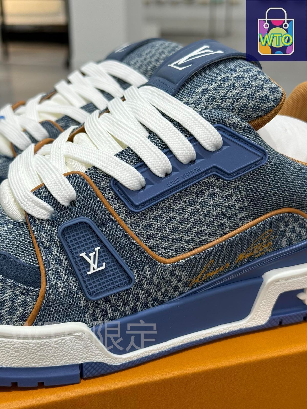 LOUIS VUITTON チェック柄スニーカー 新品未使用 Louis Vuitton Trainer カラー カラー-キャンバスサザンチェック｜本日