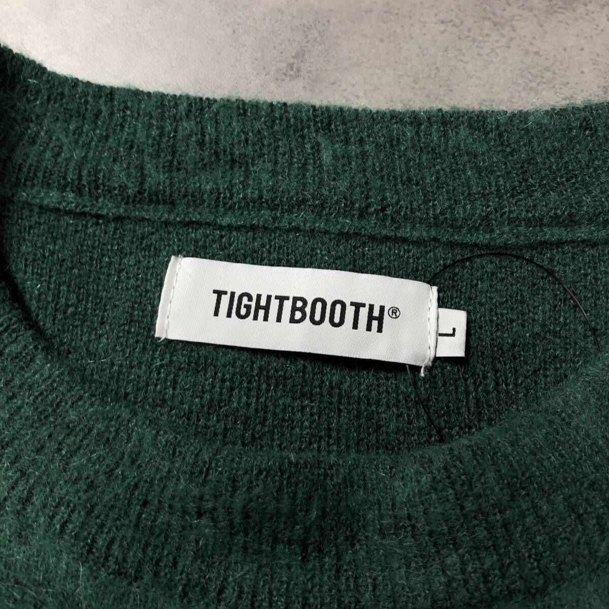 GQ4135◇TIGHTBOOTH : MOHAIR SWEATER◇L◇グリーン系 参考定価￥24200