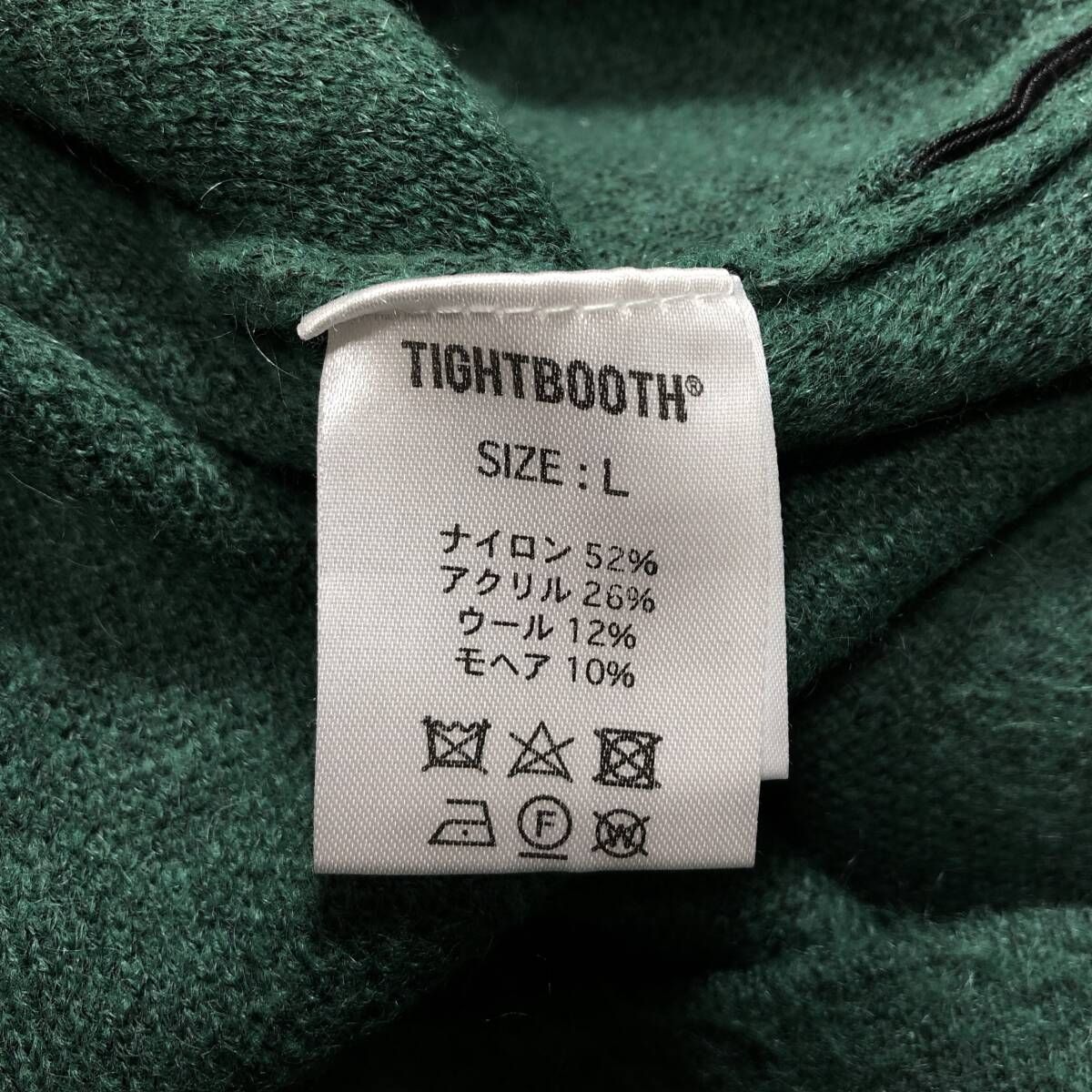 GQ4135◇TIGHTBOOTH : MOHAIR SWEATER◇L◇グリーン系 参考定価￥24200