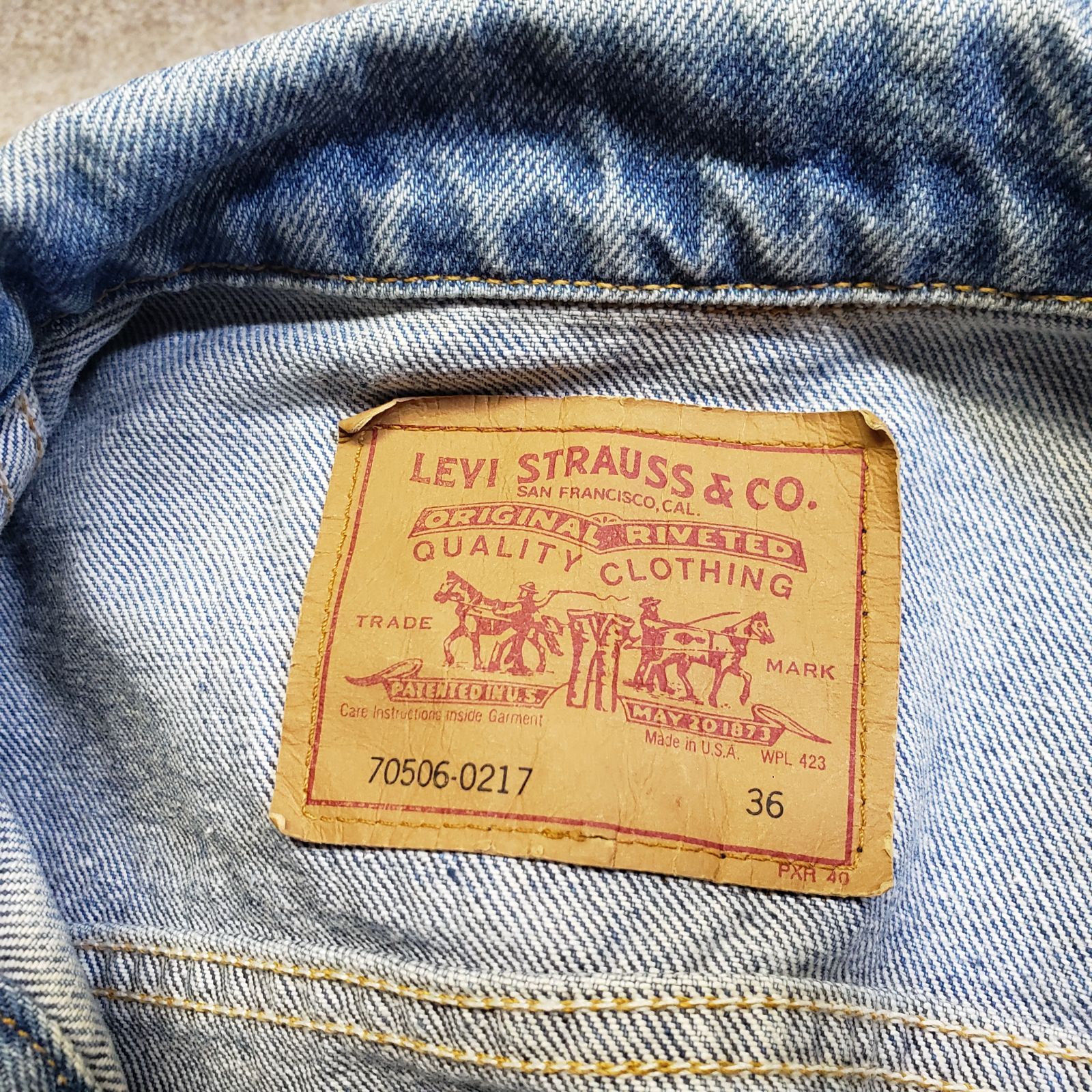 Levi's デニムジャケット 70506-0217 ライトブルー系 表記サイズ：36