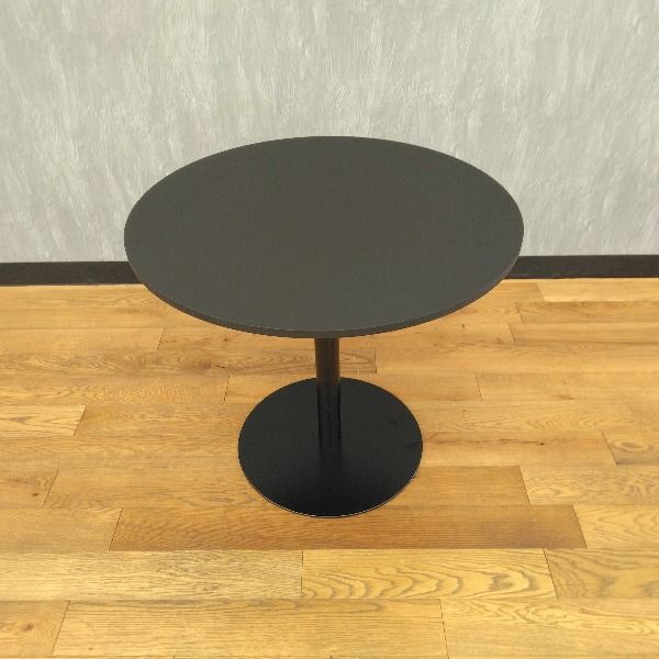 キノシタ 丸テーブル ブラック カフェテーブル ダイニングテーブル