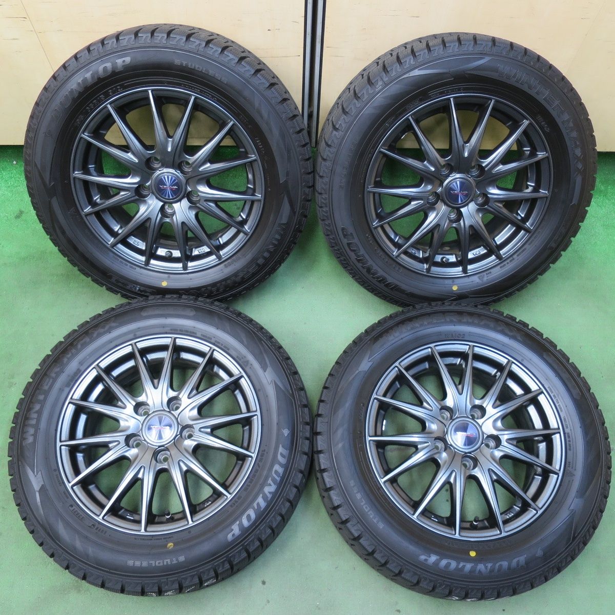 バリ溝！21年！キレイ！9分☆スタッドレス 195/65R15 ダンロップ