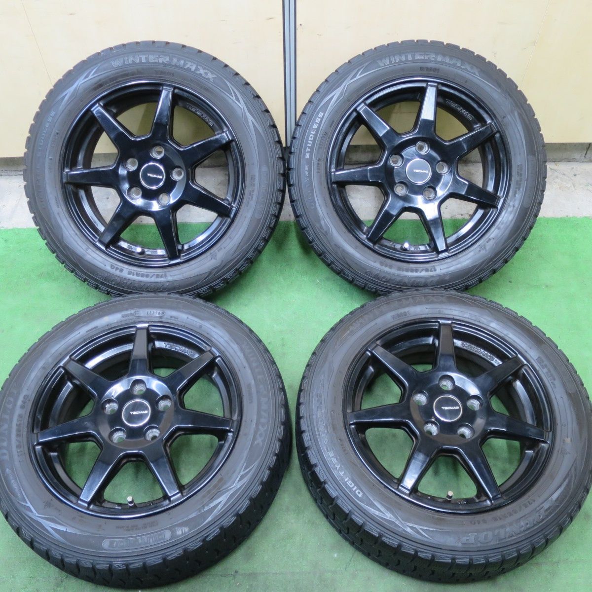 4本価格☆MINI 等 TECMAG 207R 175/65R15 スタッドレス ダンロップ 