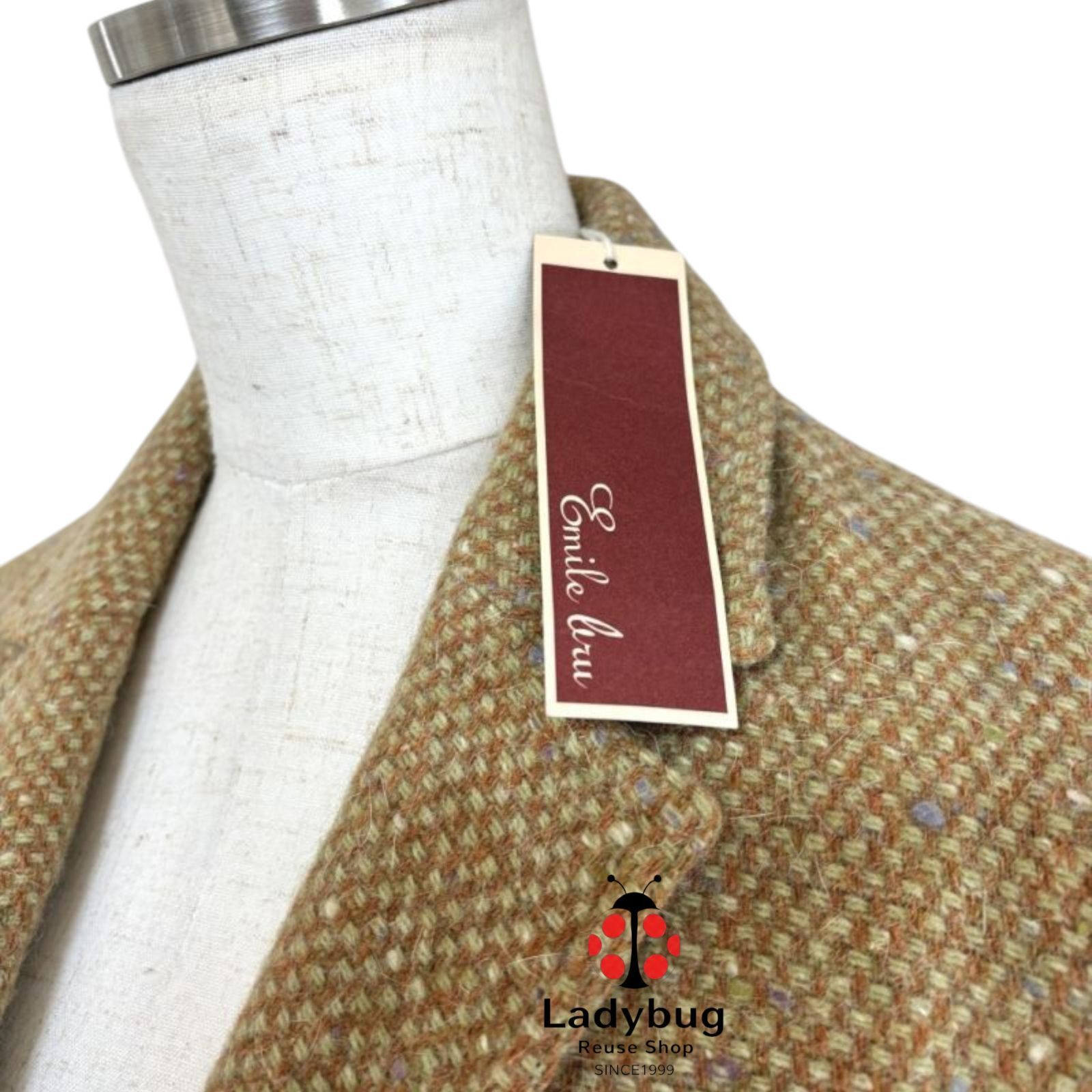 22AW ticca ティッカ ショートピーコート オーバーサイズ ベージュ F