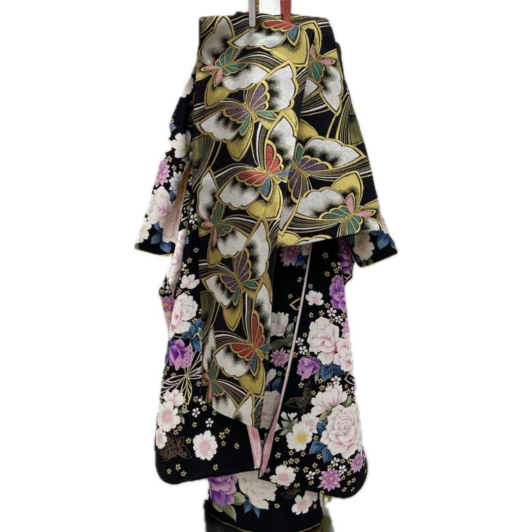 着物と帯 時流】L25299◆正絹 振袖7点セット◆必要な物は全て揃っています❣️ 着物と帯 時流】L25299◇正絹 振袖7点セット◇必要な物は