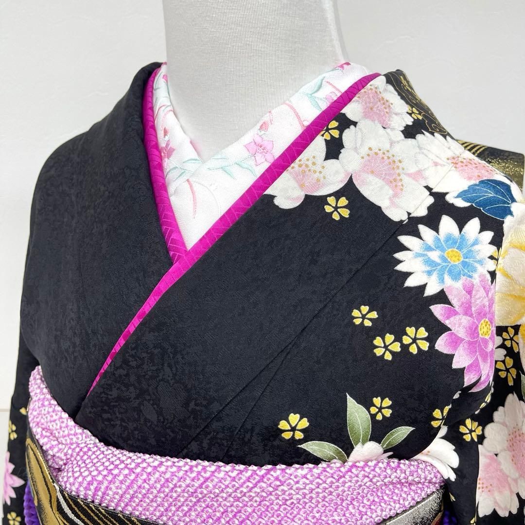 着物と帯 時流】L25895t◇正絹 振袖7点◇必要な物全て揃うセット