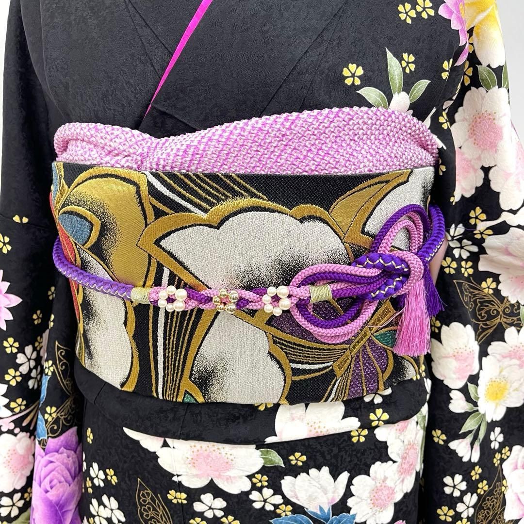 こまちです❣️ 【着物と帯 時流】L25305◆正絹 振袖7点セット◆ 着物と帯 時流】L25896t◇正絹 振袖7点◇必要な物全て揃うセット