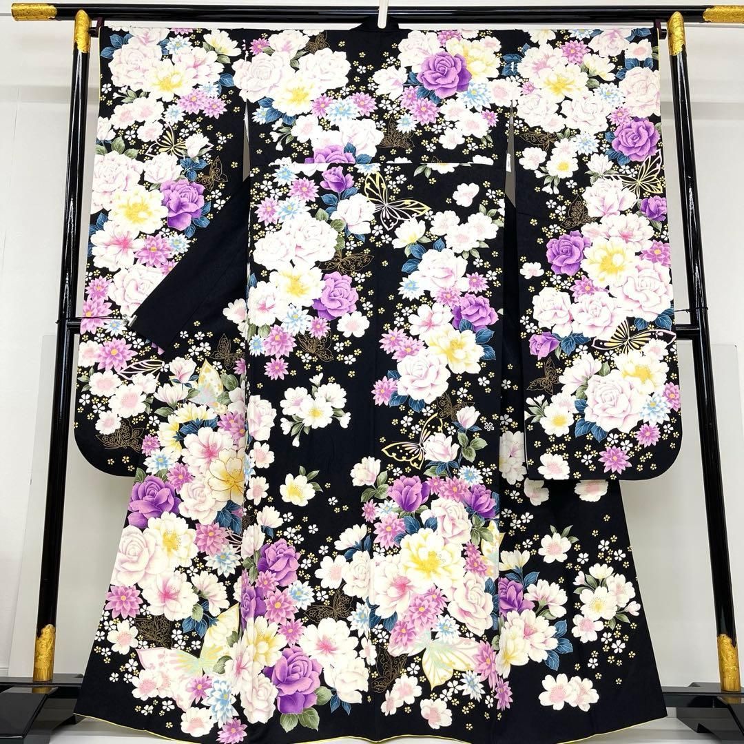 着物と帯 時流】L25895t◇正絹 振袖7点◇必要な物全て揃うセット