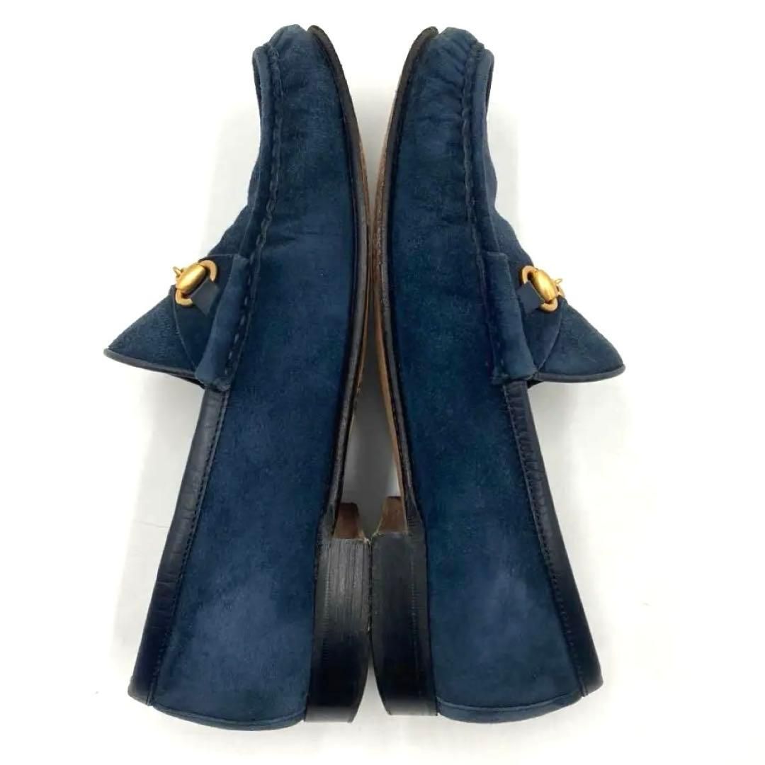 GUCCI グッチ ホースビット ローファー 22.5cm スエード レディース