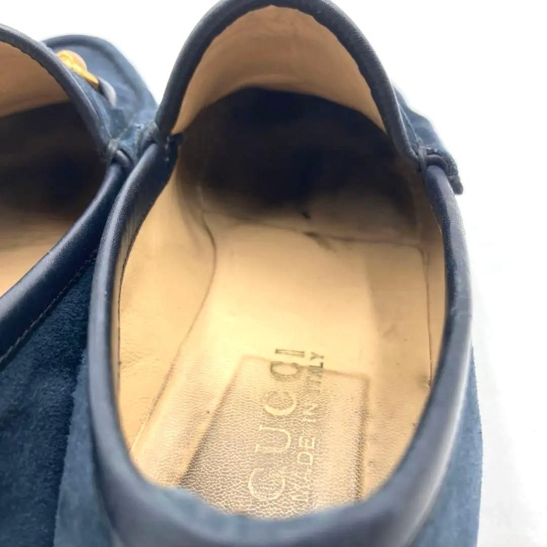 GUCCI グッチ ホースビット ローファー 22.5cm スエード レディース