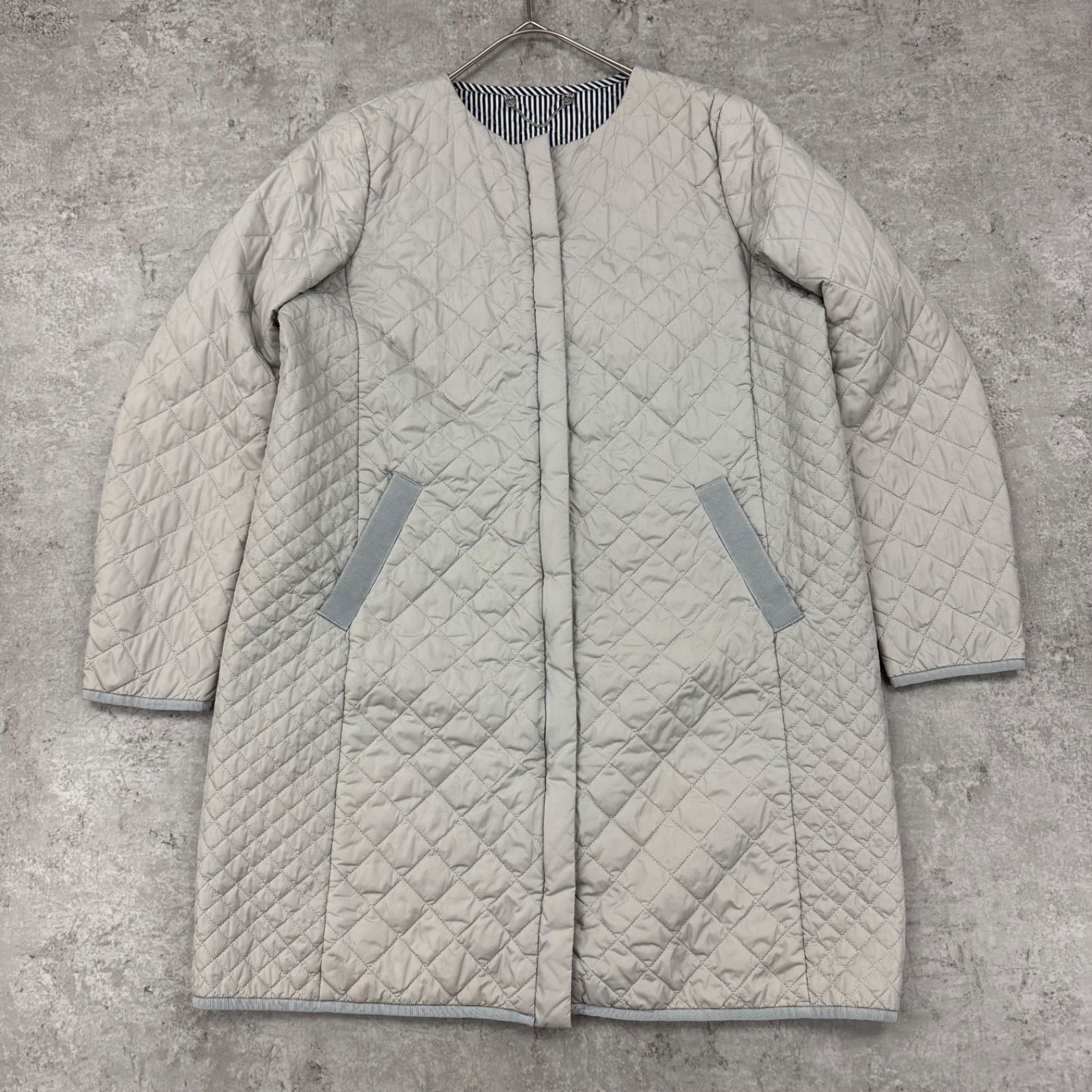 美品✨weekend max mara 40中綿キルティング ノーカラーロング 美品✨weekend max mara 40中綿キルティング ノーカラーロング - メルカリ