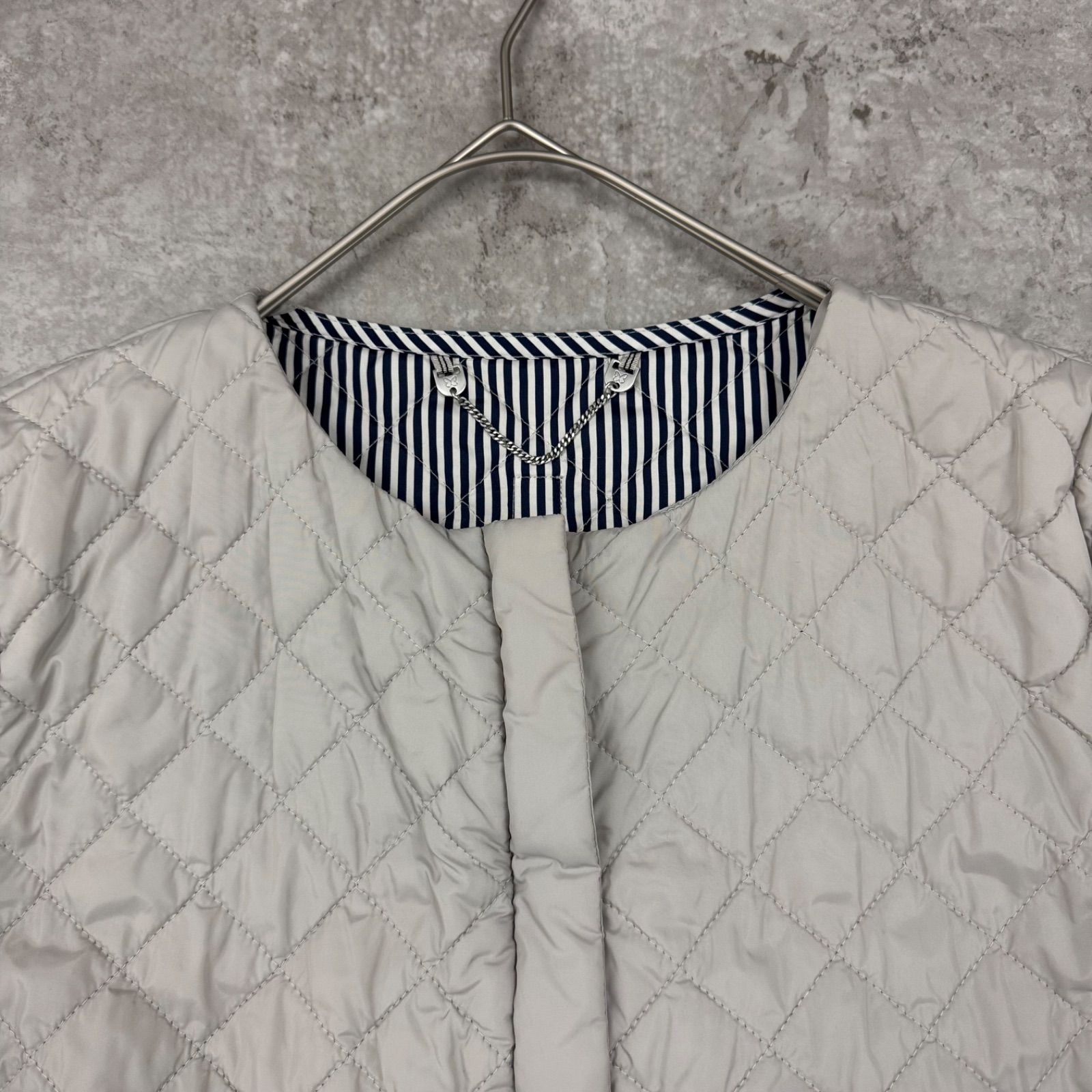美品】Max Mara WEEKEND ノーカラー キルティングコート キルティング 