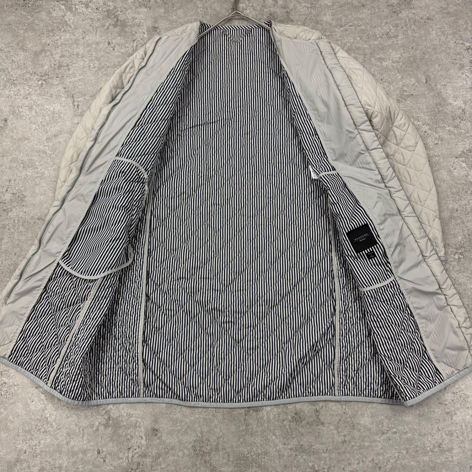 美品】Max Mara WEEKEND ノーカラー キルティングコート キルティング