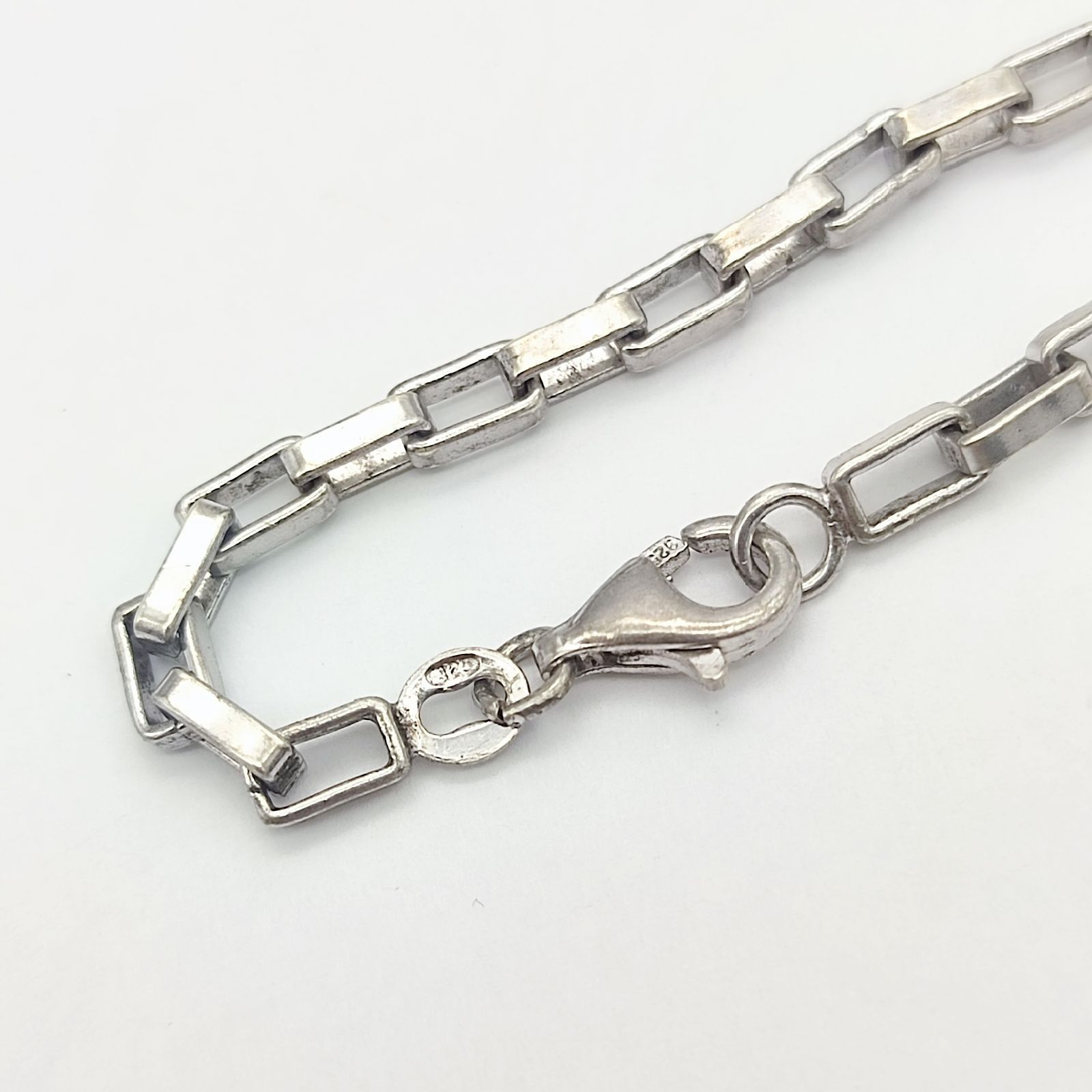 未使用級✨️アンユーズド シルバー925ネックレス ボックス スクエアチェーン 美品】スクエア ボックスチェーンネックレス SILVER シルバー925 50