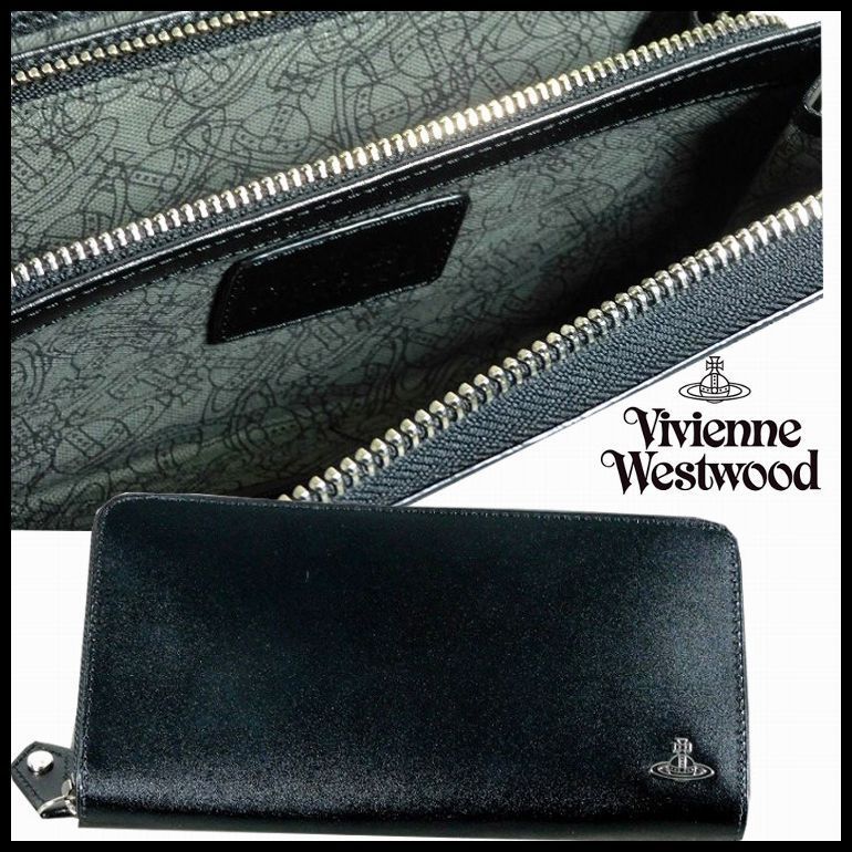 新品 ヴィヴィアンウエストウッド ラウンドジップ 長財布 スマート