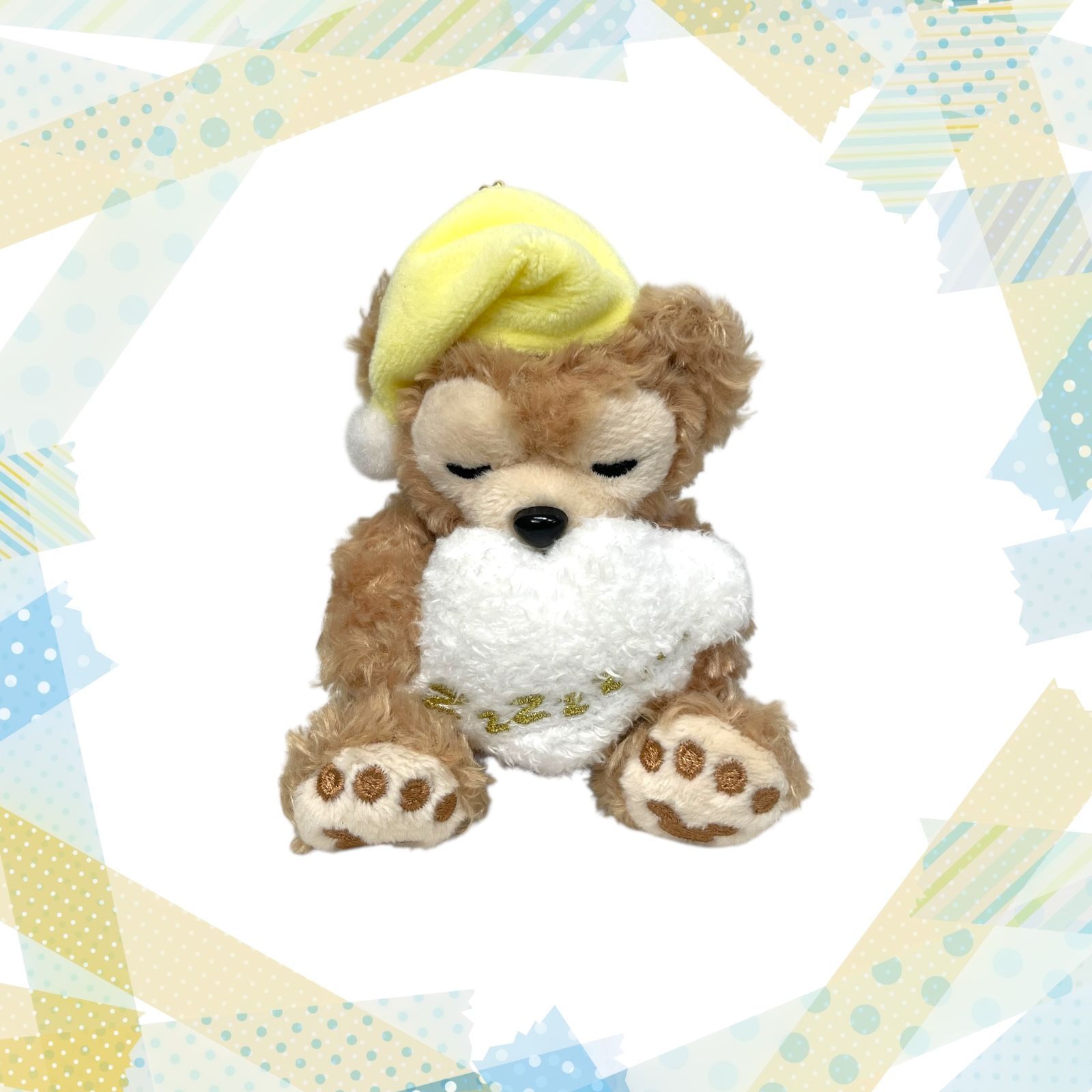 ディズニー ぬいぐるみバッジ【ダッフィー】スウィートドリームス