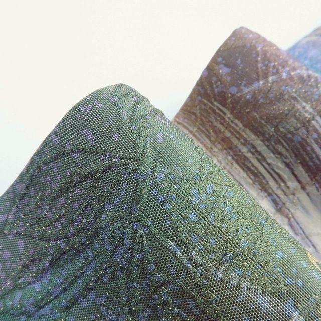 ✨未使用✨・“鵬翔”・博多織・正絹・全通・袋帯・洒落袋帯・しゃれ袋帯 百華❀O-144◇美品未使用 正絹 着物 鵬翔 博多織 ふくれ織 袋帯 単品