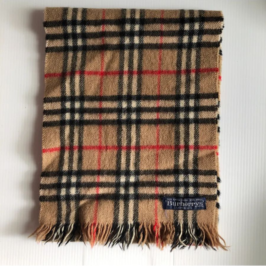 新品未使用タグ付き　Burberrys London ノバチェックウールマフラー 未使用☆Burberrys ノバチェック マフラー ミニサイズ - メルカリ
