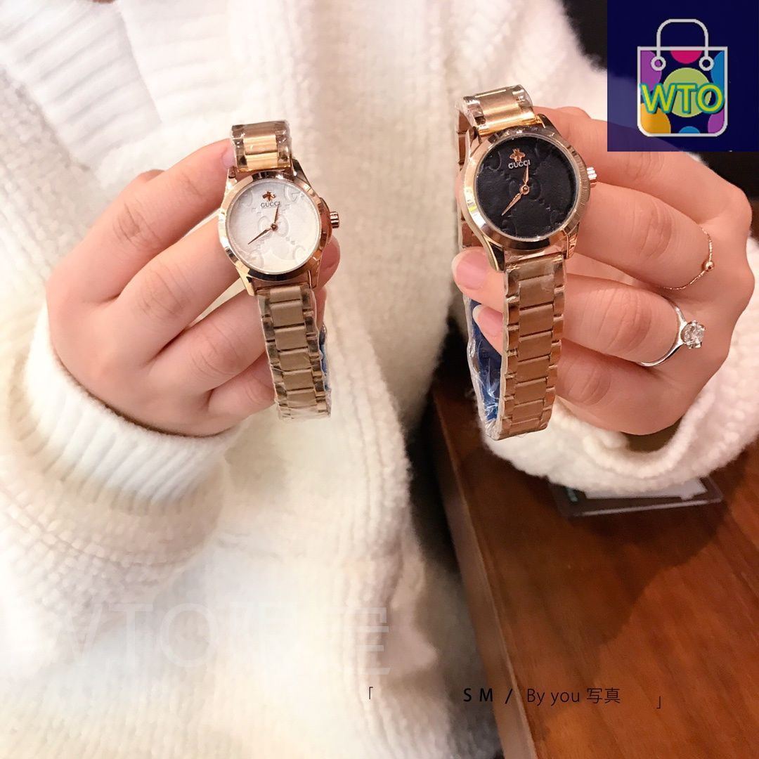 GUCCI グッチ レディース腕時計 28mm｜ホログラムデザイン×スチール