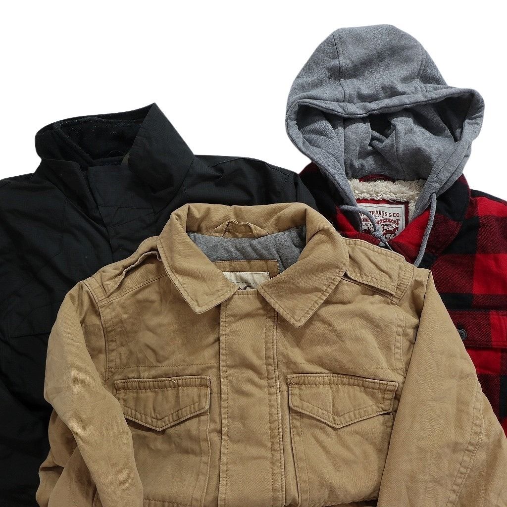 古着卸 まとめ売り ブランドMIX ジャケット 3枚セット (メンズ M