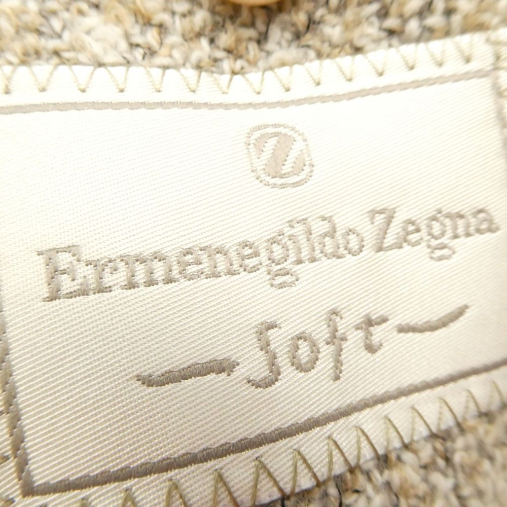 美品 Ermenegildo Zegna ゼニア Soft ソフト テーラードジャケット 50