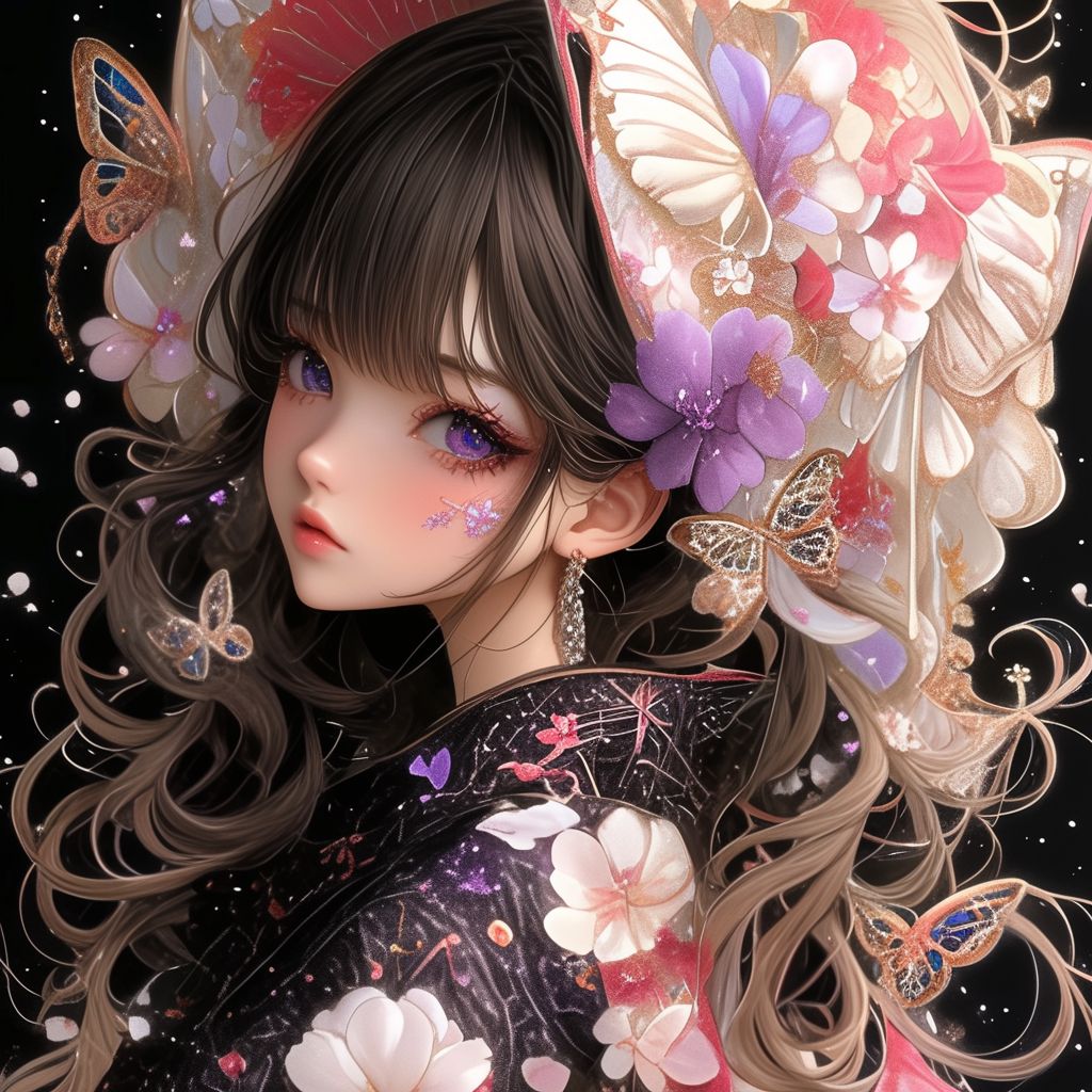 少数限定パネル 　かわいい女の子パネル生地　　ハンドメイド 少数限定パネル ① かわいい女の子パネル生地 ハンドメイド 少数限定