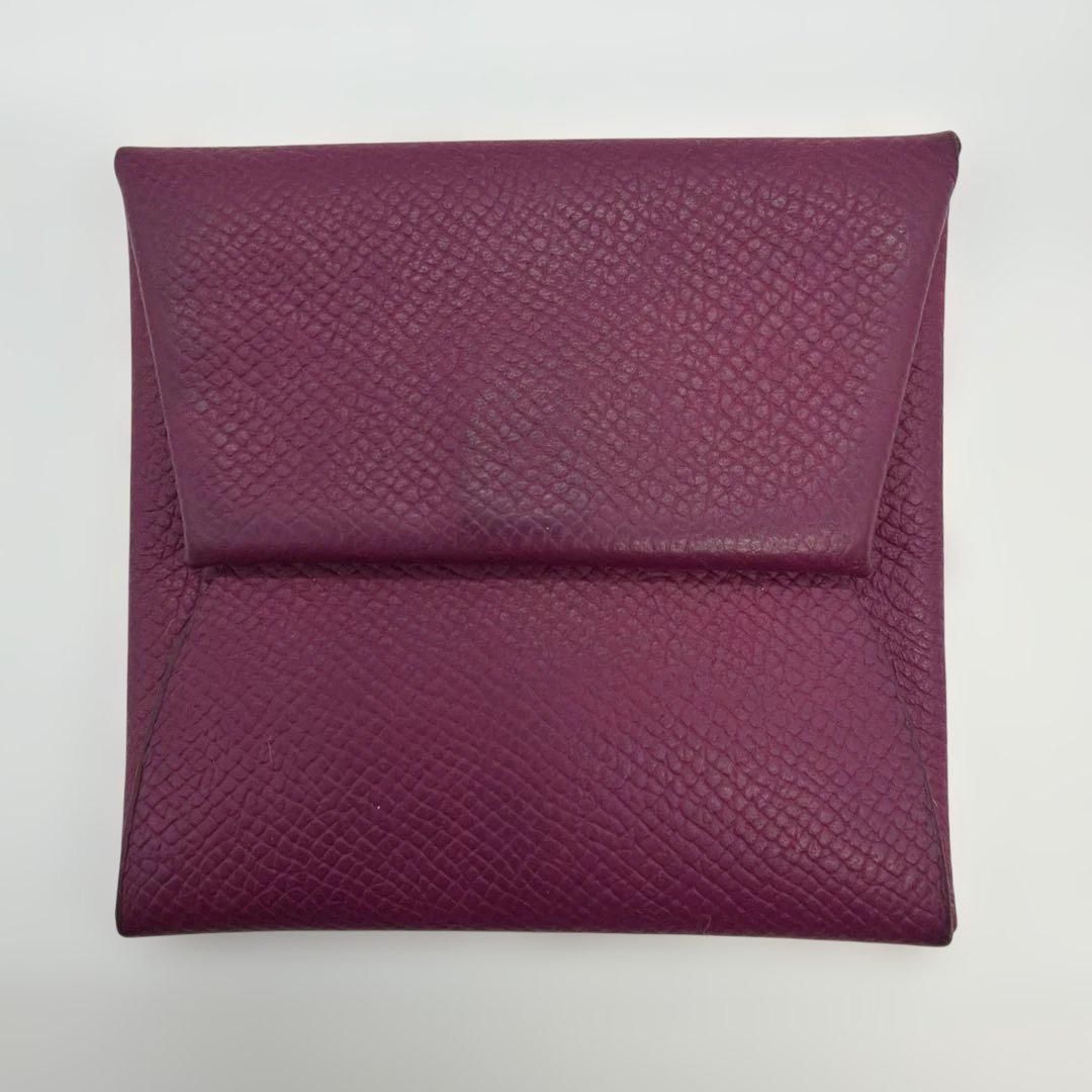 ⭐️希少⭐️HERMES バスティア コインケース シェ—ブル パープル101-1
