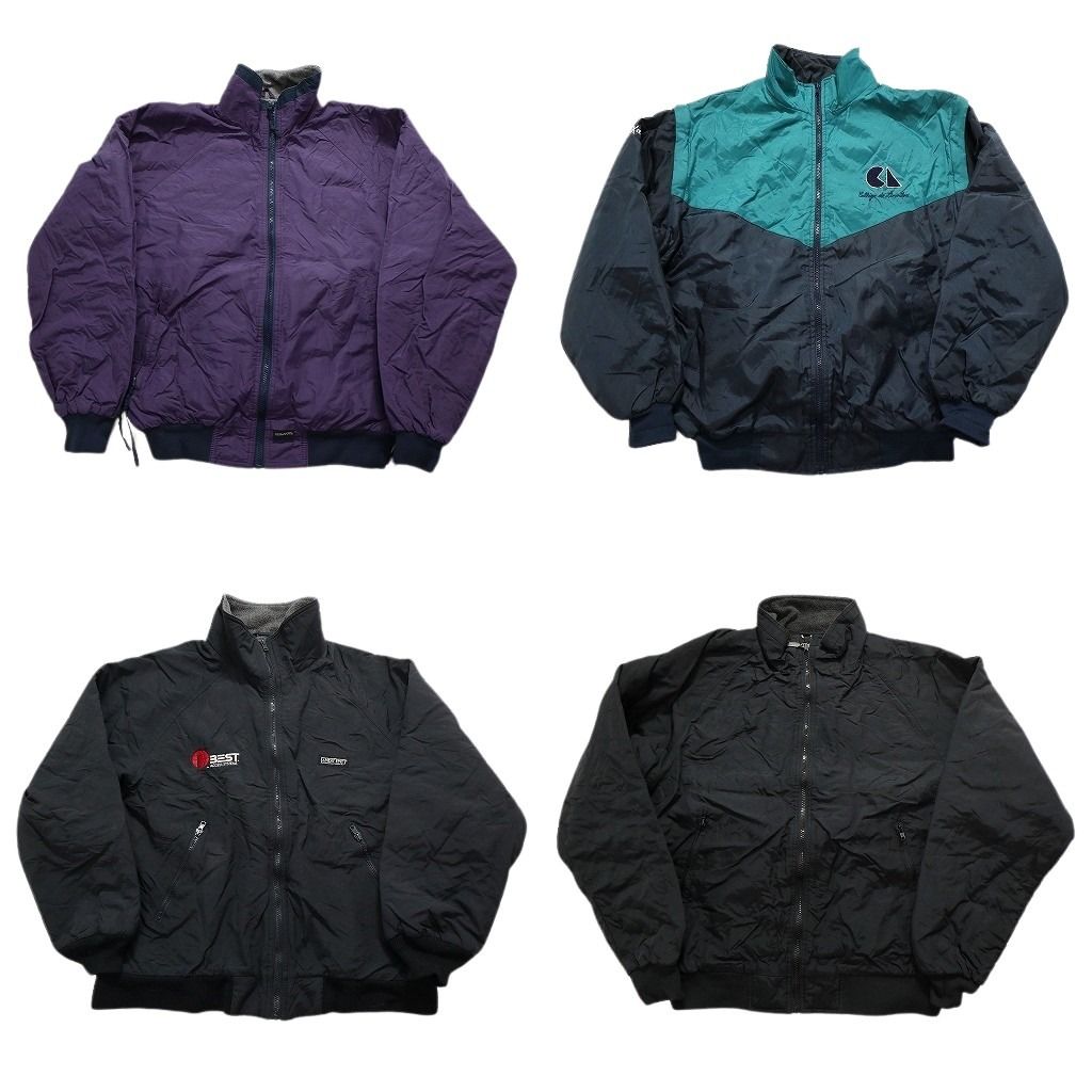 古着卸 シェルドシンチラ型 裏地フリース ジャケット 4枚セット  