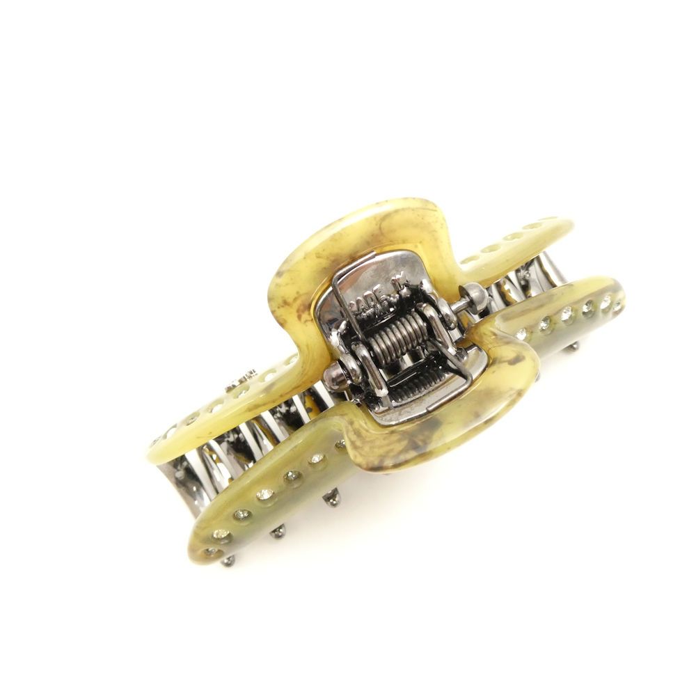 美品 acca アッカ ヘアクリップ L ラージ ストーン ビジュー