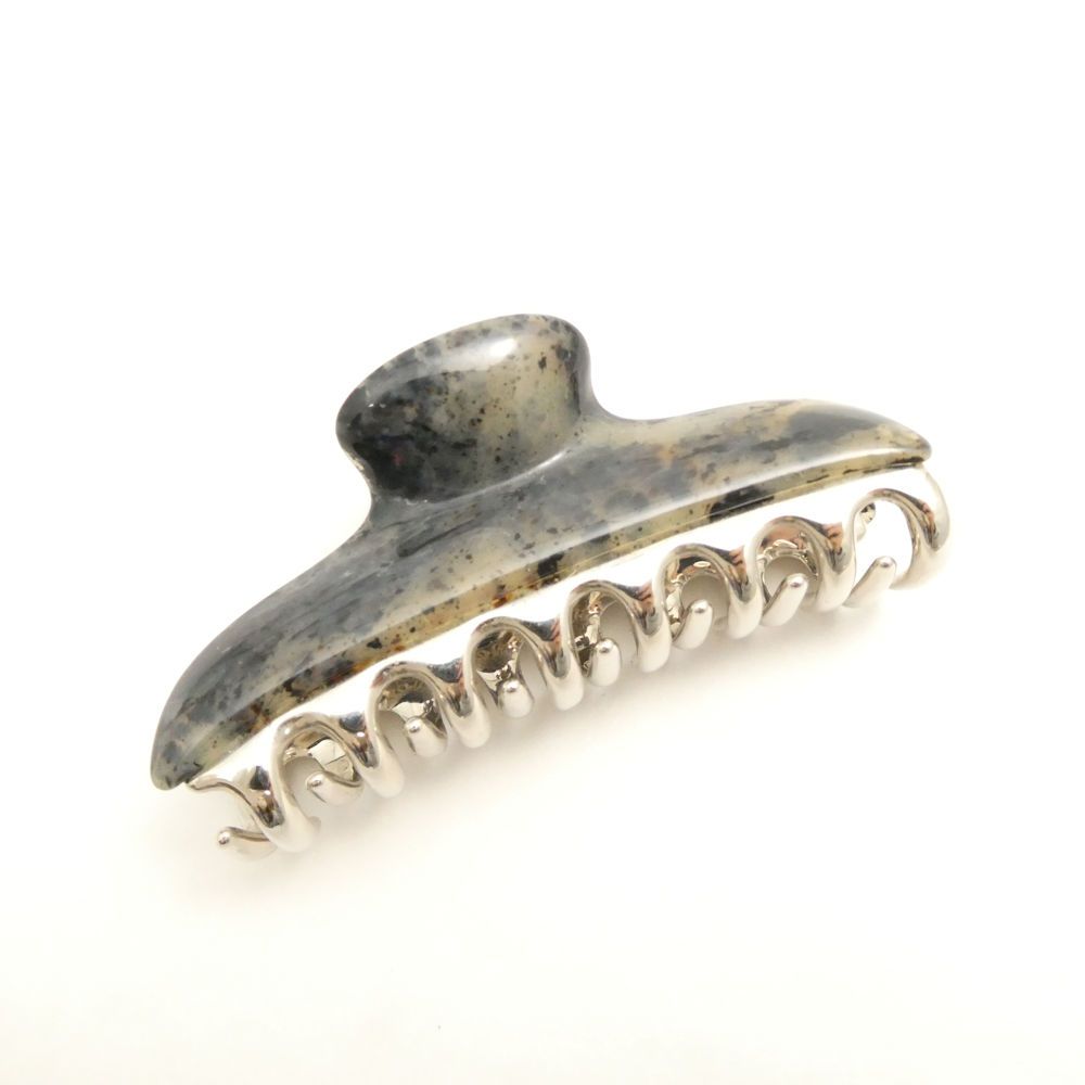 美品 acca アッカ バービークリップ ヘアクリップ M べっ甲グレー