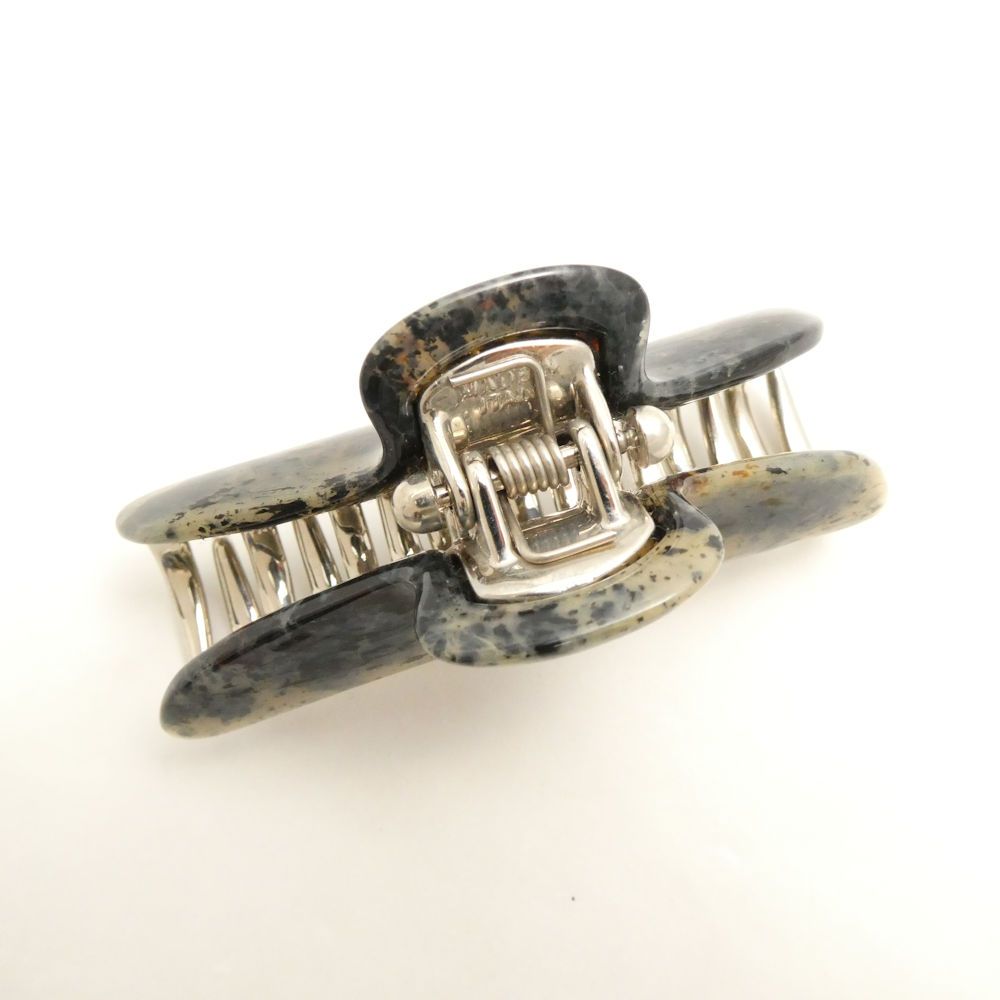 美品 acca アッカ バービークリップ ヘアクリップ M べっ甲グレー