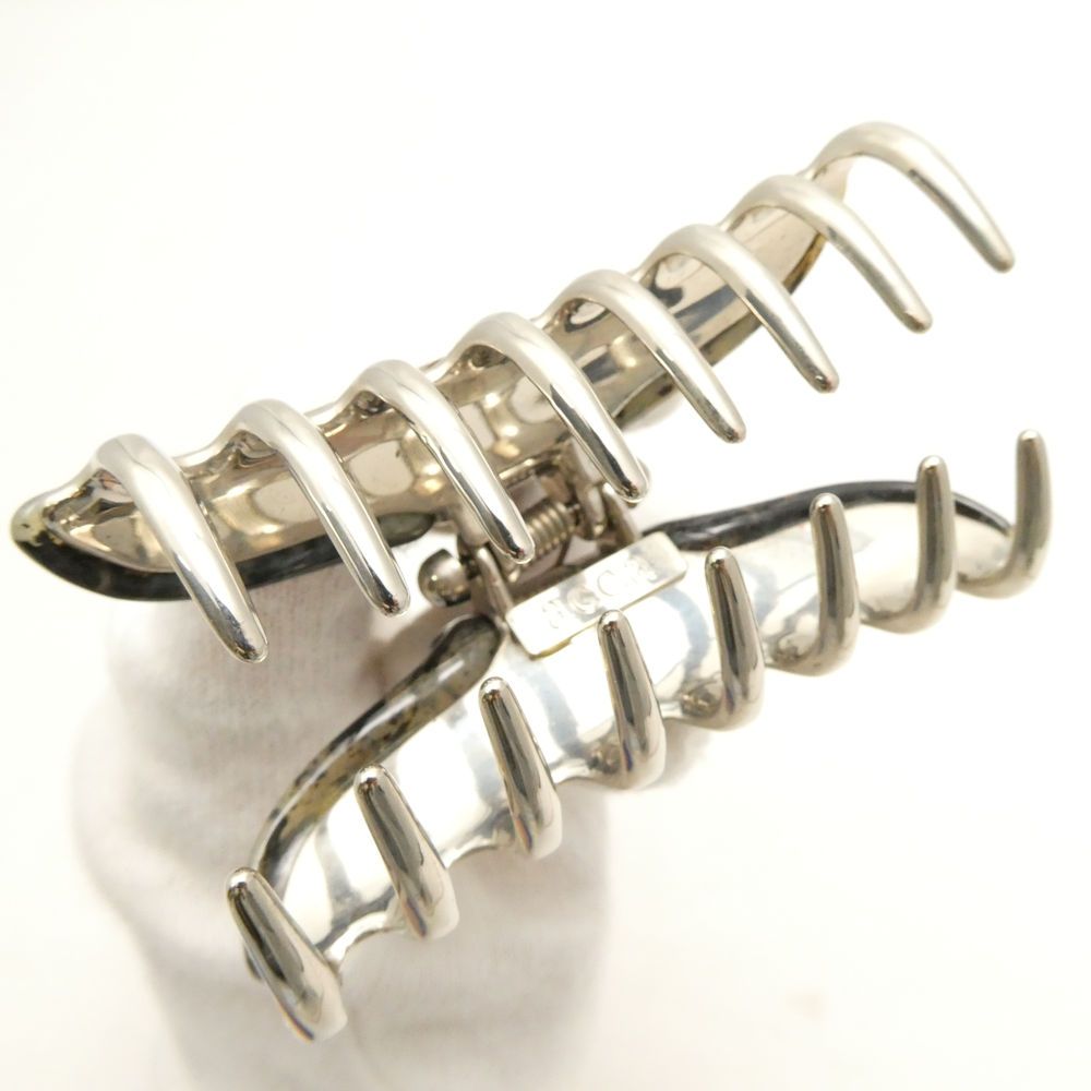 美品 acca アッカ バービークリップ ヘアクリップ M べっ甲グレー