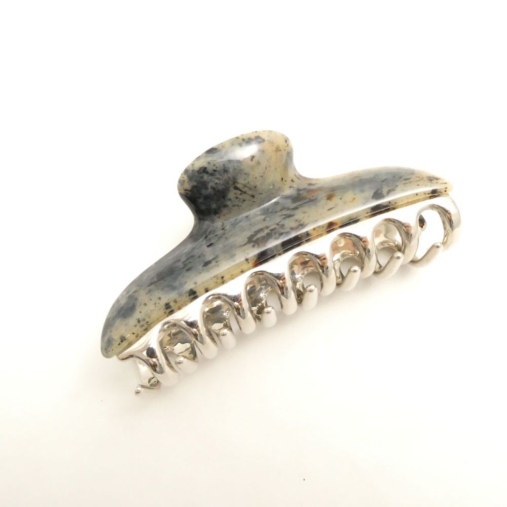 美品 acca アッカ バービークリップ ヘアクリップ M べっ甲グレー