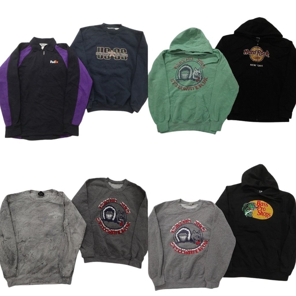 まとめ売り 古着卸 まとめ売り 企業系 スウェット 8枚セット (メンズ S