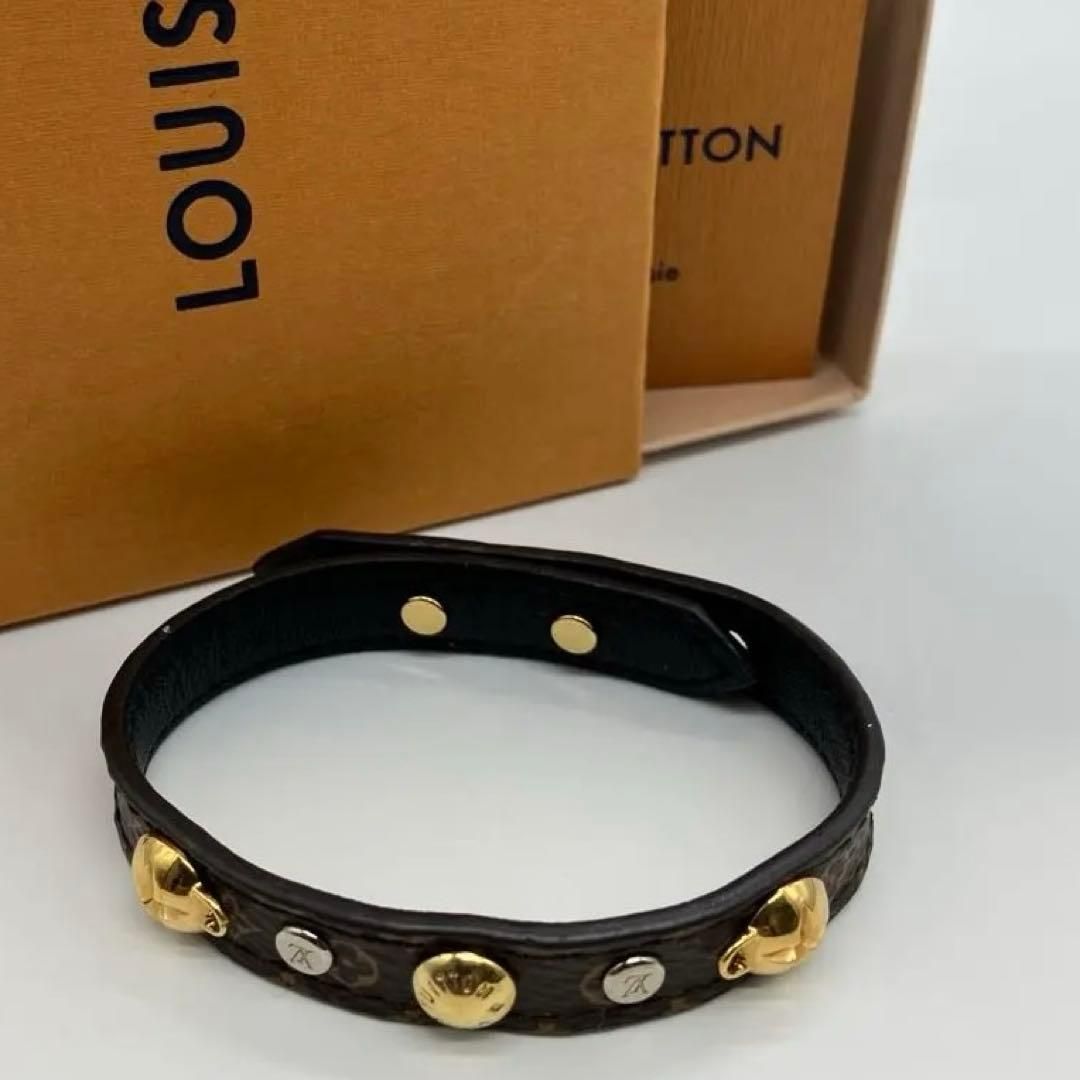 美品⭐LOUIS VUITTON ルイヴィトン ブラスレ モノグラム レザー
