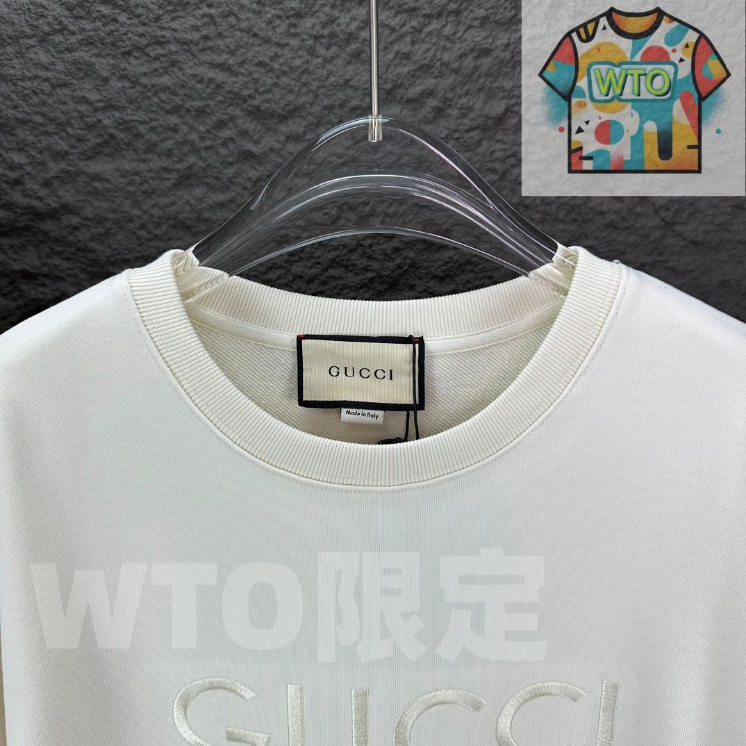 GUCCI ロゴ刺繍 クルーネックスウェット [本日特価|新品未使用品