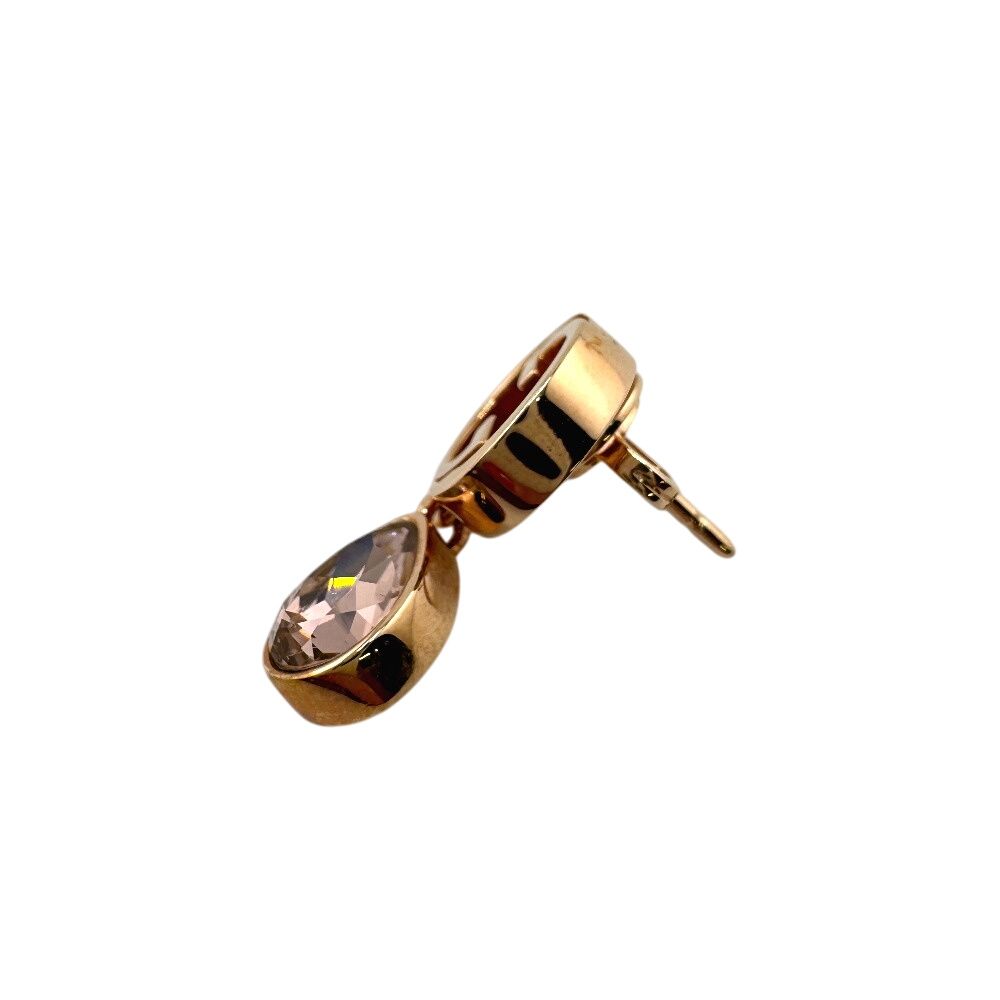 GUCCIグッチ インターロッキングGクリスタルドロップピアス 片方のみ