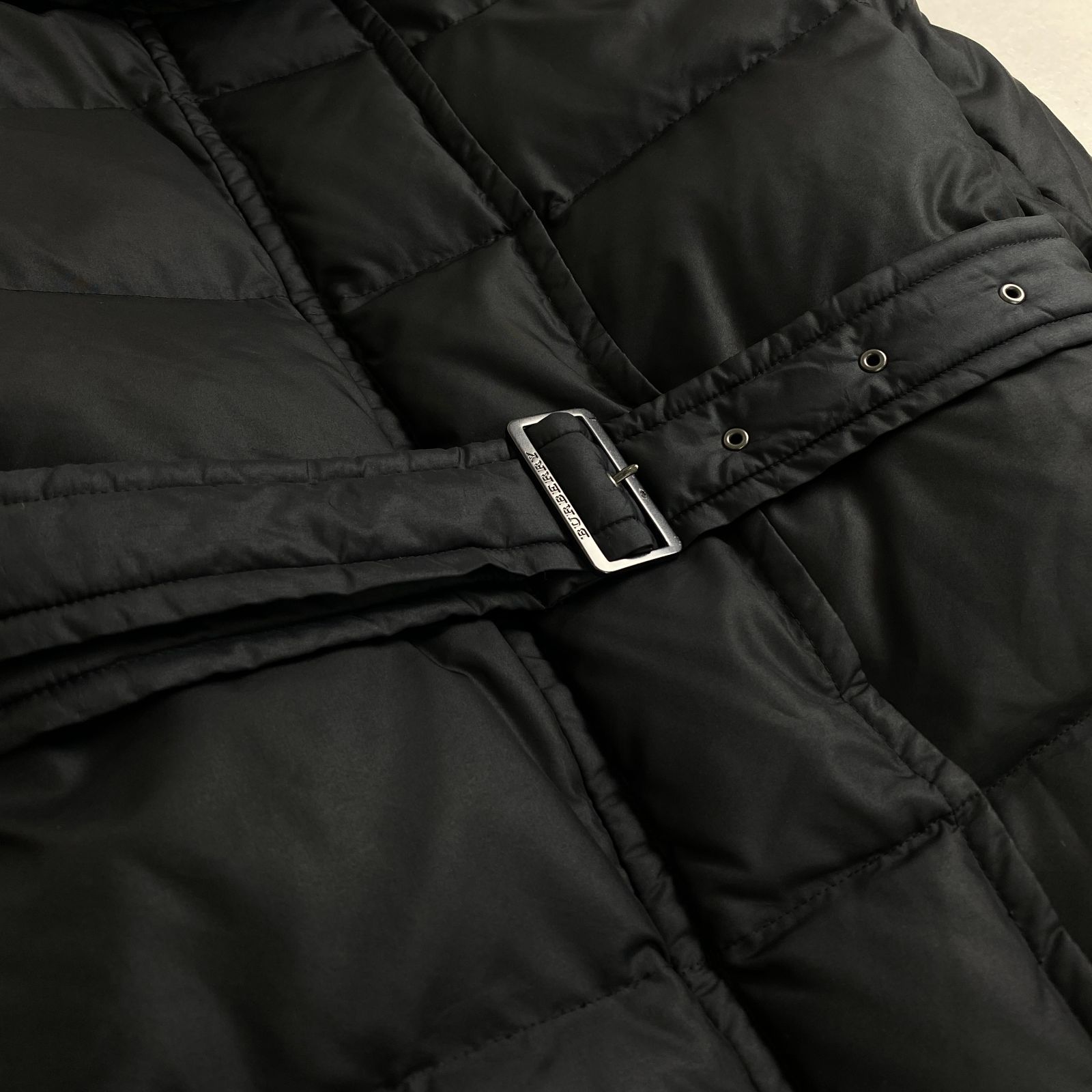 バーバリーロンドン ダウンジャケット ノバチェック ベルト Burberry